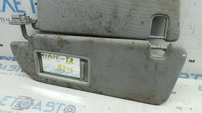 Right visor Audi Q7 17-24 gray, without hook, dry cleanable, scratches