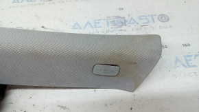 Front pillar trim left Audi Q7 16-21 gray, scratches, for dry cleaning