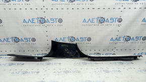 Inner right door sill trim Audi Q7 16-26 black, worn