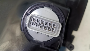 Left front headlight assembly Honda CRV 23-26 LED with chrome molding, broken mount, abrasions, scratches