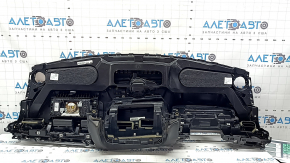 Audi Q7 16-19 dashboard with AIRBAG without projection, black leather, with air duct deflectors, dry-cleanable, rusty squib