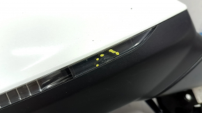 Right side mirror assembly Audi Q7 16-19 12 pins, heated, turn signal, white, cracked turn signal