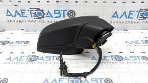 Right side mirror assembly Audi Q7 16-19 12 pins, heated, turn signal, white, cracked turn signal
