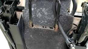 Rear row of seats, 2nd row, right, Audi Q7 16-19, black leather, heated, dry cleanable, corrosion