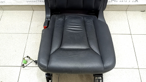 Rear row of seats, 2nd row, left, Audi Q7 16-19, black leather, heated, dry cleanable, corrosion