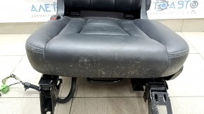 Rear row of seats, 2nd row, left, Audi Q7 16-19, black leather, heated, dry cleanable, corrosion