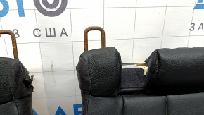 3rd row seat cushion for Audi Q7 16-25, black leather, with frame, dry-cleanable, corrosion