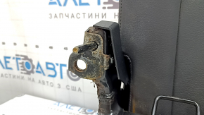The back of the rear 3rd row of seats for the Audi Q7 16-19, black leather, with headrests, latches and bracket, the leather is torn, needs dry cleaning