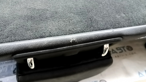 The back of the rear 3rd row of seats for the Audi Q7 16-19, black leather, with headrests, latches and bracket, the leather is torn, needs dry cleaning