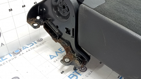 The back of the rear 3rd row of seats for the Audi Q7 16-19, black leather, with headrests, latches and bracket, the leather is torn, needs dry cleaning