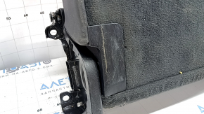 The back of the rear 3rd row of seats for the Audi Q7 16-19, black leather, with headrests, latches and bracket, the leather is torn, needs dry cleaning