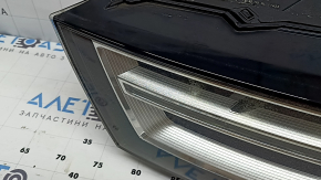 Front left headlight assembly Audi Q7 16-19 Xenon, cracked varnish