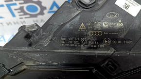 Front left headlight assembly Audi Q7 16-19 Xenon, cracked varnish