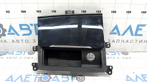 Box pocket for the center console of the Audi Q7 16-19, glossy black, worn
