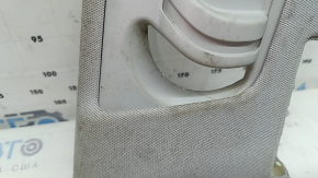 Right center pillar trim, belt, Audi Q7 16-23, gray, dry cleanable, scratches