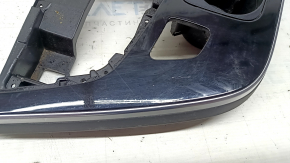 Audi Q7 16-19 center console trim, glossy black, with cup holders, polished, dents, scratches