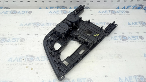 Audi Q7 16-19 center console trim, glossy black, with cup holders, polished, dents, scratches