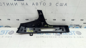 Front panel insert, driver's left, Audi Q7 16-19, black gloss, scratches