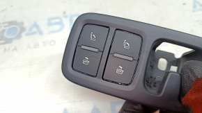 Rear seat tilt buttons, left, Audi Q7 16-26, black, with cover, in arch trim, scratched