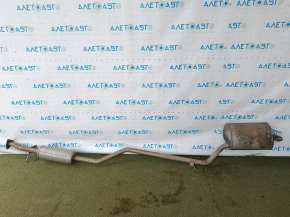 Muffler middle and rear part with barrel Honda Accord 17 hybrid, resonator crushed