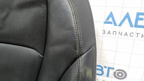 Audi Q7 16-19 passenger seat back upholstery, black leather, heated, dry-cleanable