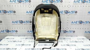 The driver's seat back upholstery for the Audi Q7 16-19 is black leather, heated, and can be dry cleaned