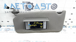 Left visor for Honda Accord 13-17, gray, with backlight, without hook, for cleaning