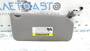Left visor for Honda Accord 13-17, gray, with backlight, without hook, for cleaning