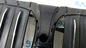 Upper radiator deflector blinds assembly BMW 5 G30 17-23 with actuator, under the camera, sand, actuator defect