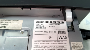 Monitor, display, navigation lower Honda Accord 13-17 touch screen touring, with black and gray overlay, scratches