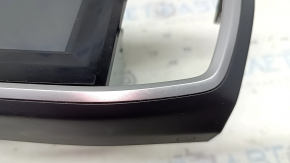Monitor, display, navigation lower Honda Accord 13-17 touch screen touring, with black and gray overlay, scratches