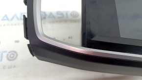 Monitor, display, navigation lower Honda Accord 13-17 touch screen touring, with black and gray overlay, scratches