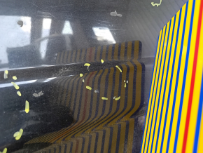 Metal roof of Toyota Rav4 16-18 under the sunroof, sawed off, dents, bumps