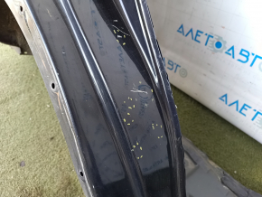 Quarter part of rear right wing of Toyota Rav4 13-18 sawed off, with central pillar, black, under BSM, bumps, corrosion
