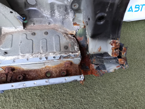 Quarter part of rear right wing of Toyota Rav4 13-18 sawed off, with central pillar, black, under BSM, bumps, corrosion