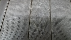 Driver's seat BMW 5 G30 17-23 with airbag, electric, heated, ventilated, massage, memory, dark brown leather, Comfort, broken pad mount, worn