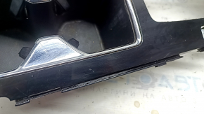 Center console trim with cup holder Honda Accord 17 black gloss, scratches