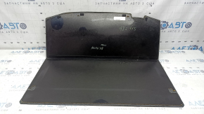 Trunk floor of Honda Accord 17 hybrid, gray, needs cleaning, dented, cracks