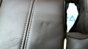 Rear seat cushion for BMW 5 G30 17-20, dark brown leather, Comfort, heated, needs cleaning, scratches