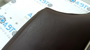Rear seat cushion for BMW 5 G30 17-20, dark brown leather, Comfort, heated, needs cleaning, scratches