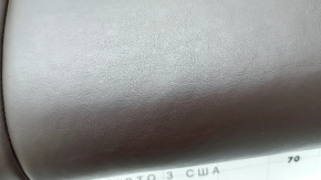 Rear seat cushion for BMW 5 G30 17-20, dark brown leather, Comfort, heated, needs cleaning, scratches