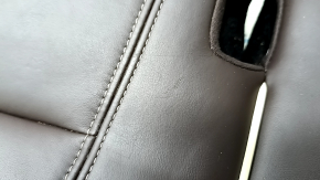 Rear seat cushion for BMW 5 G30 17-20, dark brown leather, Comfort, heated, needs cleaning, scratches