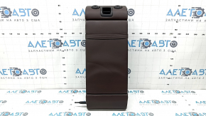 Rear seat backrest, center, BMW 5 G30 17-23, dark brown leather, dents
