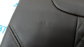 Right rear seat backrest BMW 5 G30 17-20 dark brown leather, Comfort, heated, dents, scratches
