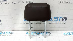 Headrest 2nd row left BMW 5 G30 17-20 dark brown leather, scratches, dents