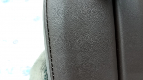 Headrest 2nd row left BMW 5 G30 17-20 dark brown leather, scratches, dents