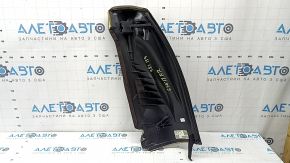 Right rear seat side panel BMW 5 G30 17-23 dark brown leather, dents, scratches