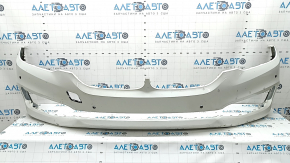 Bare front bumper BMW 5 G30 17-20 for parking sensors and PMA, white, scratches