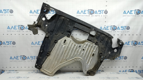 Engine protection for Honda Accord 17 hybrid, 2 parts, missing fragments, tears, dented