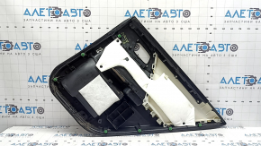 Door trim card rear left Honda Accord 13-17 black leather, armrest black leather, scratches